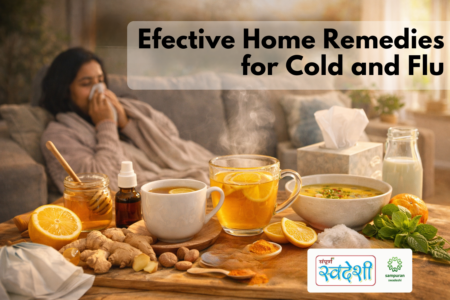 Effective Home Remedies for Cold and Flu – Sampuran Swadeshi