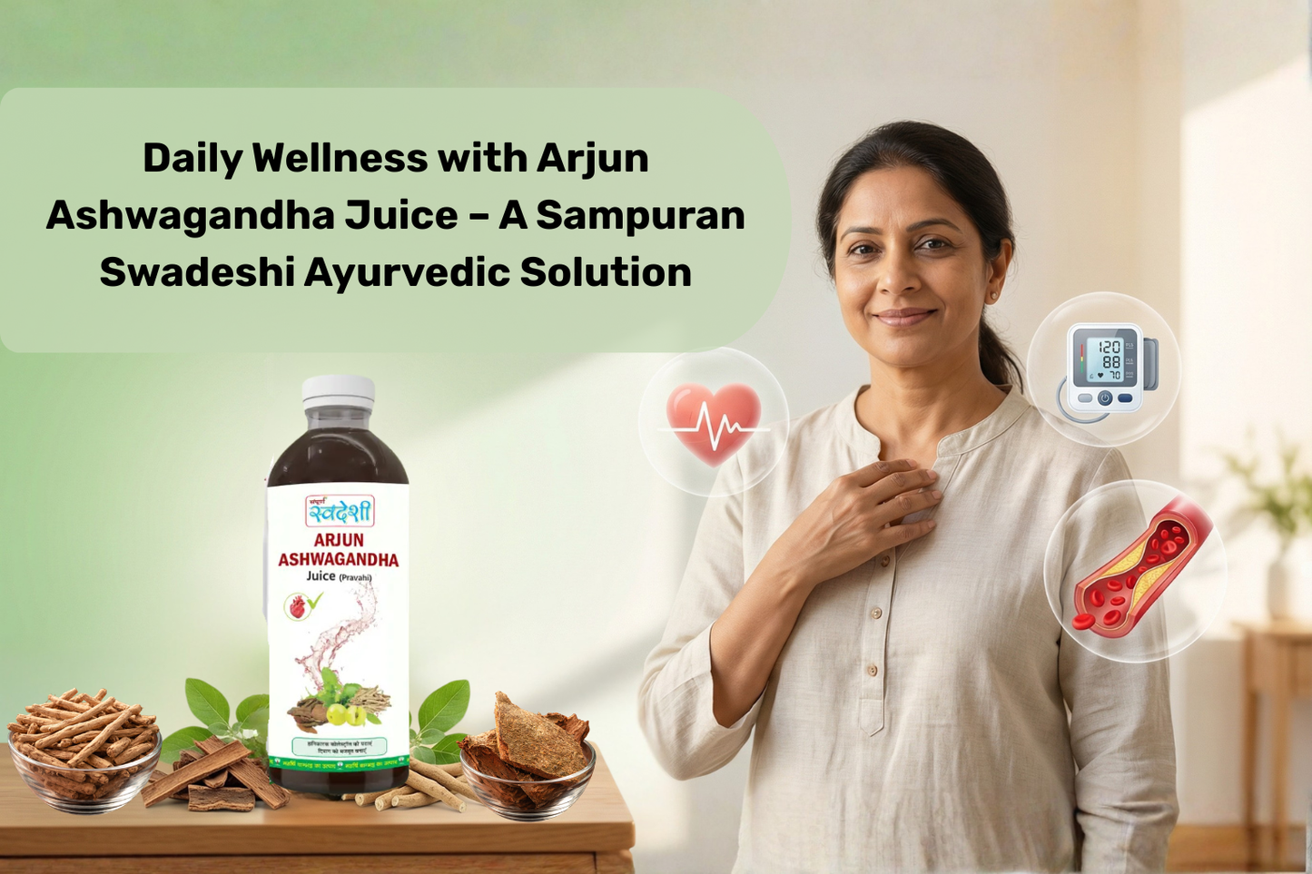with Arjun Ashwagandha Juice