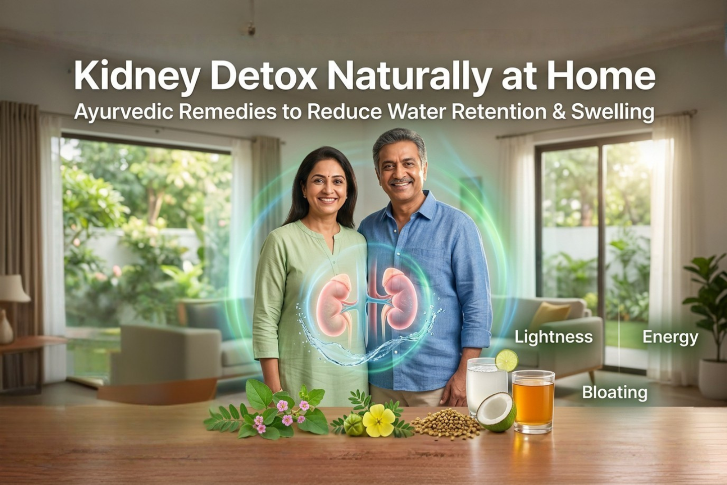 Kidney Detox Naturally at Home: Ayurvedic Remedies to Reduce Water Retention & Swelling
