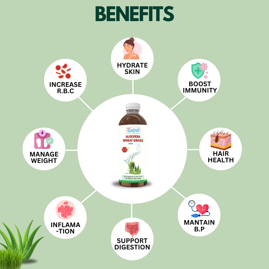 Aloe Vera Wheat Grass Juice 1000 ml